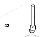 Vis de serrage réf. 2 609 006 241 pour PMF 250 CES BOSCH